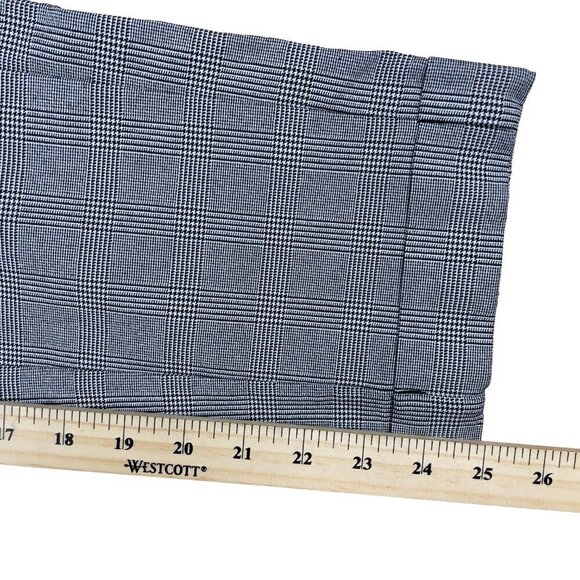 ANNE KLEIN Pullon Gray Houndstooth Office Comfy Stretchy Ankle Pants sz Small - Picture 7 of 7